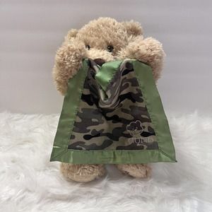 Gund Peek-A-Boo Bear Limited Ed Bass Pro Shops Interactive Baby Plush Camo Green